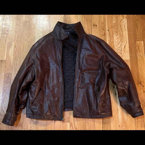 Vintage Gap Leather Jacket!!!! - Picture 1 of 9